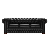 Classic 3 Sits Chesterfield Soffa Old English Black