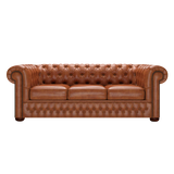 Classic 3 Sits Chesterfield Soffa Old English Bruciato