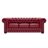 Classic 3 Sits Chesterfield Soffa Old English Gamay