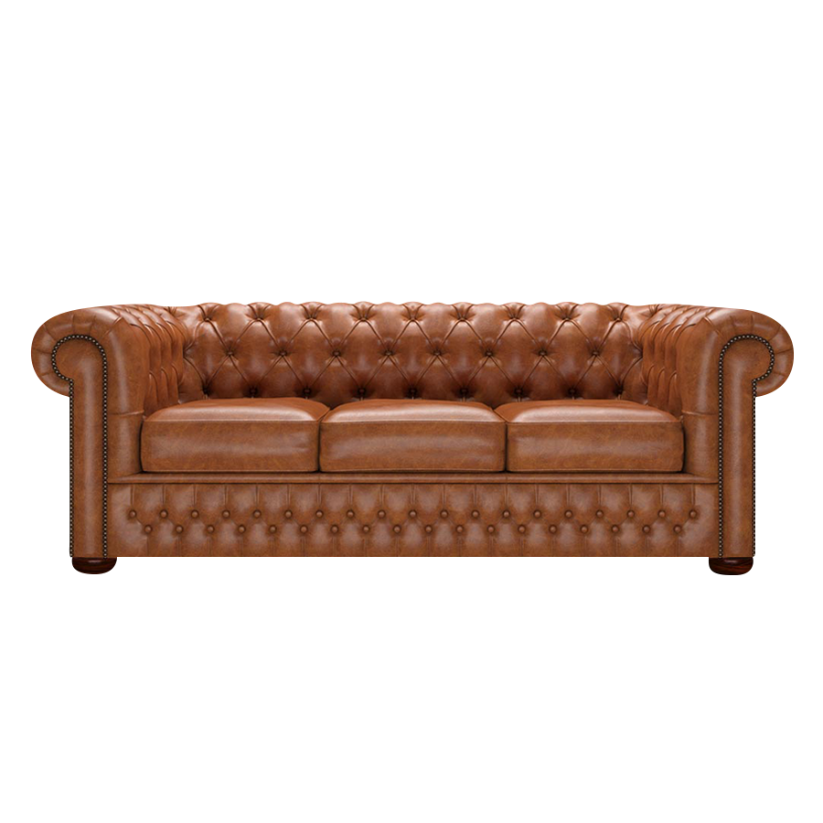 Lade das Bild in den Galerie-Viewer, Classic 3 Sits Chesterfield Soffa Old English Saddle
