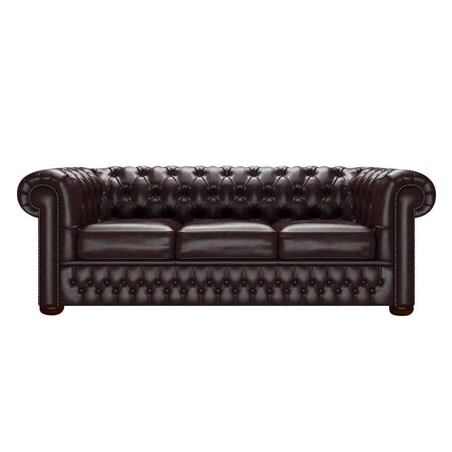 Classic 3 Sits Chesterfield Soffa Old English Smoke