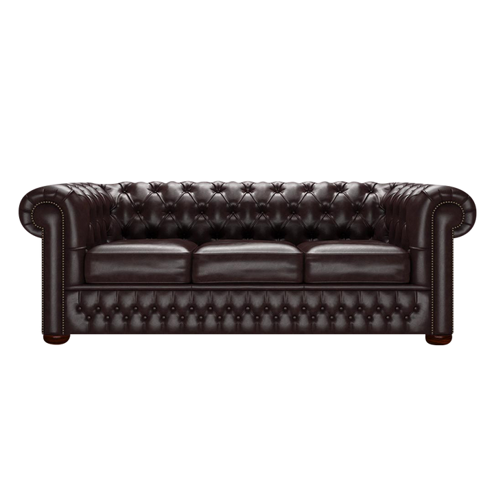 Classic 3 Sits Chesterfield Soffa Old English Smoke