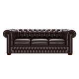 Classic 3 Sits Chesterfield Soffa Old English Smoke