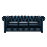 Conway 3 Sits Chesterfield Soffa Antique Blue