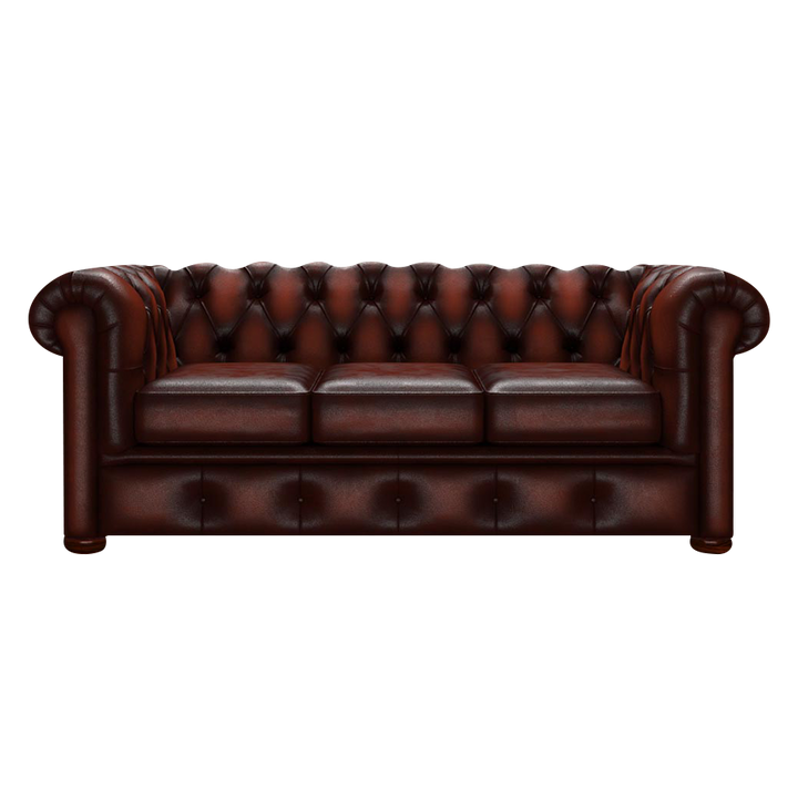 Conway 3 Sits Chesterfield Soffa Antique Chestnut