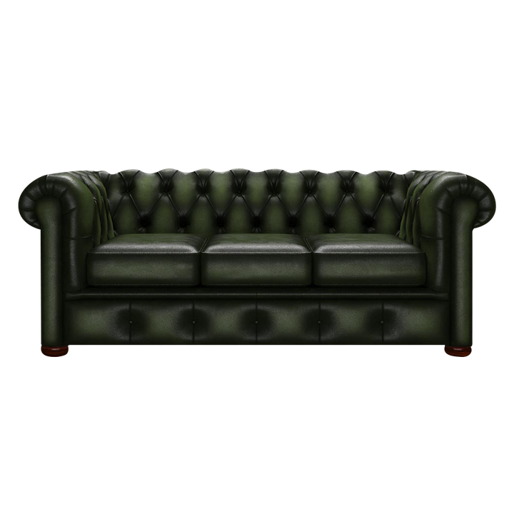 Conway 3 Sits Chesterfield Soffa Antique Green