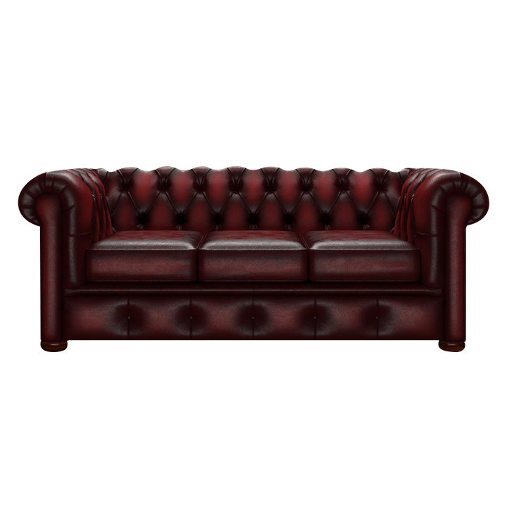 Conway 3 Sits Chesterfield Soffa Antique Red