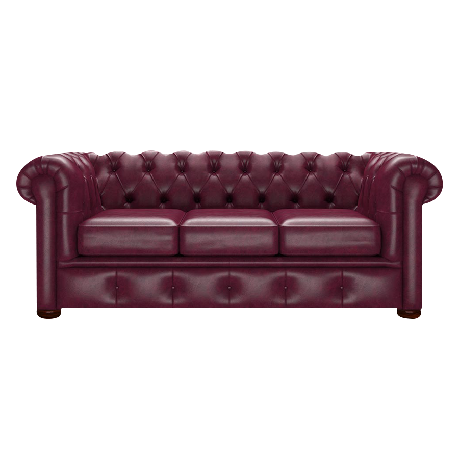 Conway 3 Sits Chesterfield Soffa Old English Burgundy