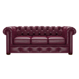 Conway 3 Sits Chesterfield Soffa Old English Burgundy