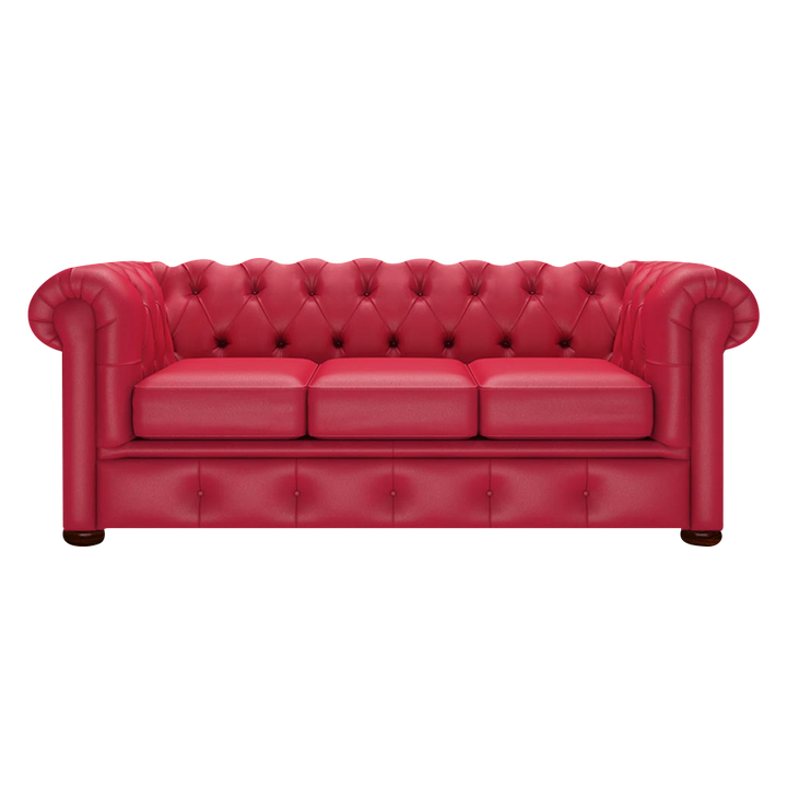 Conway 3 Sits Chesterfield Soffa Shelly Flame Red