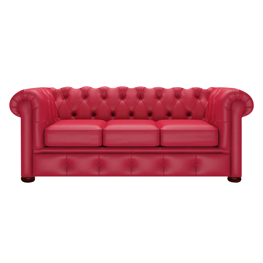 Conway 3 Sits Chesterfield Soffa Shelly Flame Red