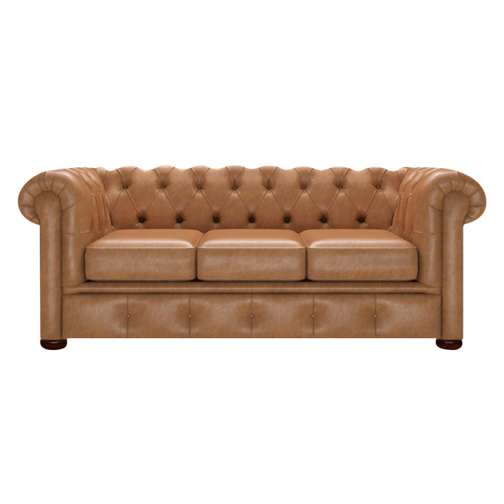 Conway 3 Sits Chesterfield Soffa Old English Tan