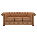 Conway 3 Sits Chesterfield Soffa Old English Tan