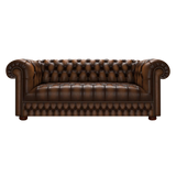 Cromwell 3 Sits Chesterfield Soffa Antique Autumn Tan