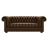 Cromwell 3 Sits Chesterfield Soffa Antique Gold