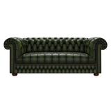 Cromwell 3 Sits Chesterfield Soffa Antique Green