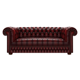 Cromwell 3 Sits Chesterfield Soffa Antique Red