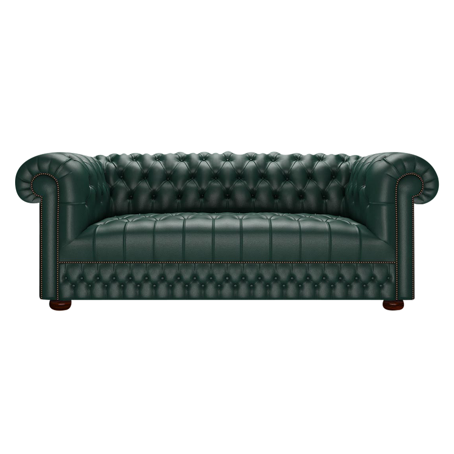 Cromwell 3 Sits Chesterfield Soffa Birch Forest Green