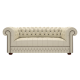 Cromwell 3 Sits Chesterfield Soffa Birch Ivory