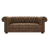 Cromwell 3 Sits Chesterfield Soffa Etna Brandy