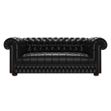 Cromwell 3 Sits Chesterfield Soffa Old English Black