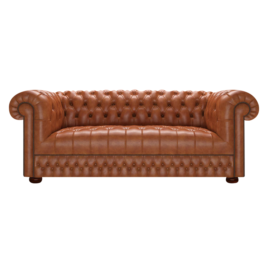 Cromwell 3 Sits Chesterfield Soffa Old English Bruciato