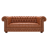 Cromwell 3 Sits Chesterfield Soffa Old English Bruciato