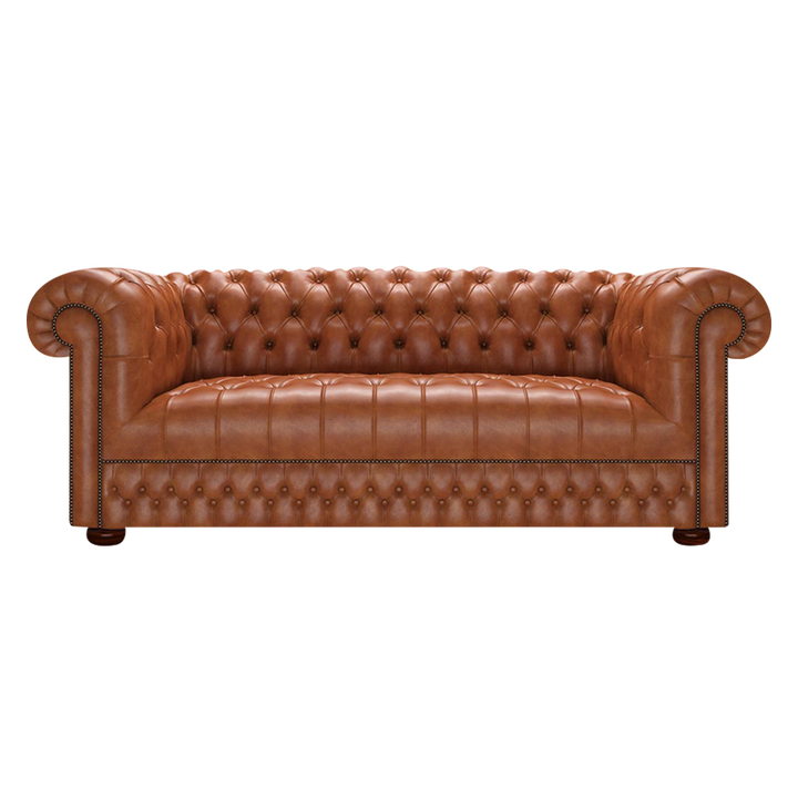 Cromwell 3 Sits Chesterfield Soffa Old English Bruciato