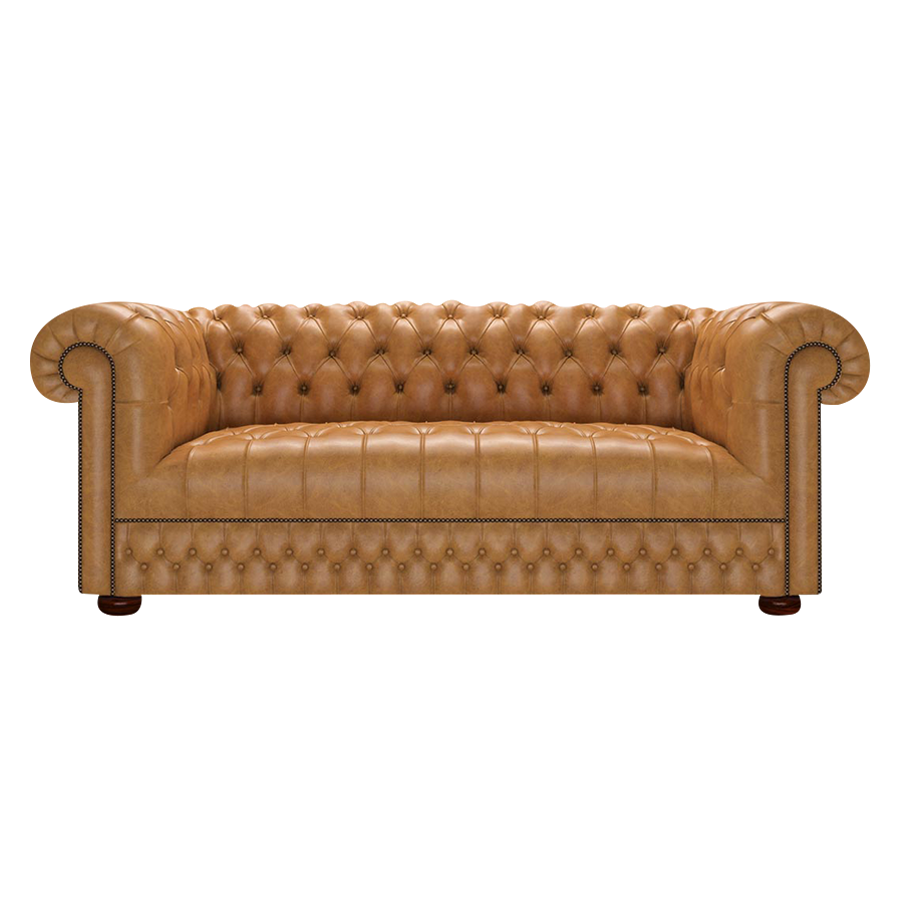 Cromwell 3 Sits Chesterfield Soffa Old English Buckskin