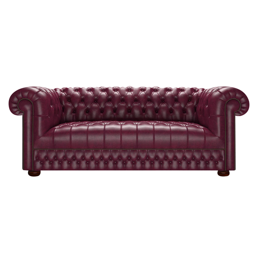 Cromwell 3 Sits Chesterfield Soffa Old English Burgundy