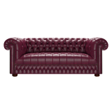 Cromwell 3 Sits Chesterfield Soffa Old English Burgundy