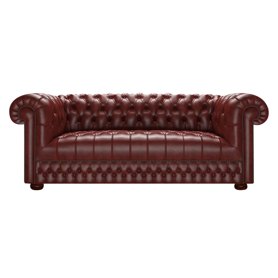 Cromwell 3 Sits Chesterfield Soffa Old English Chestnut