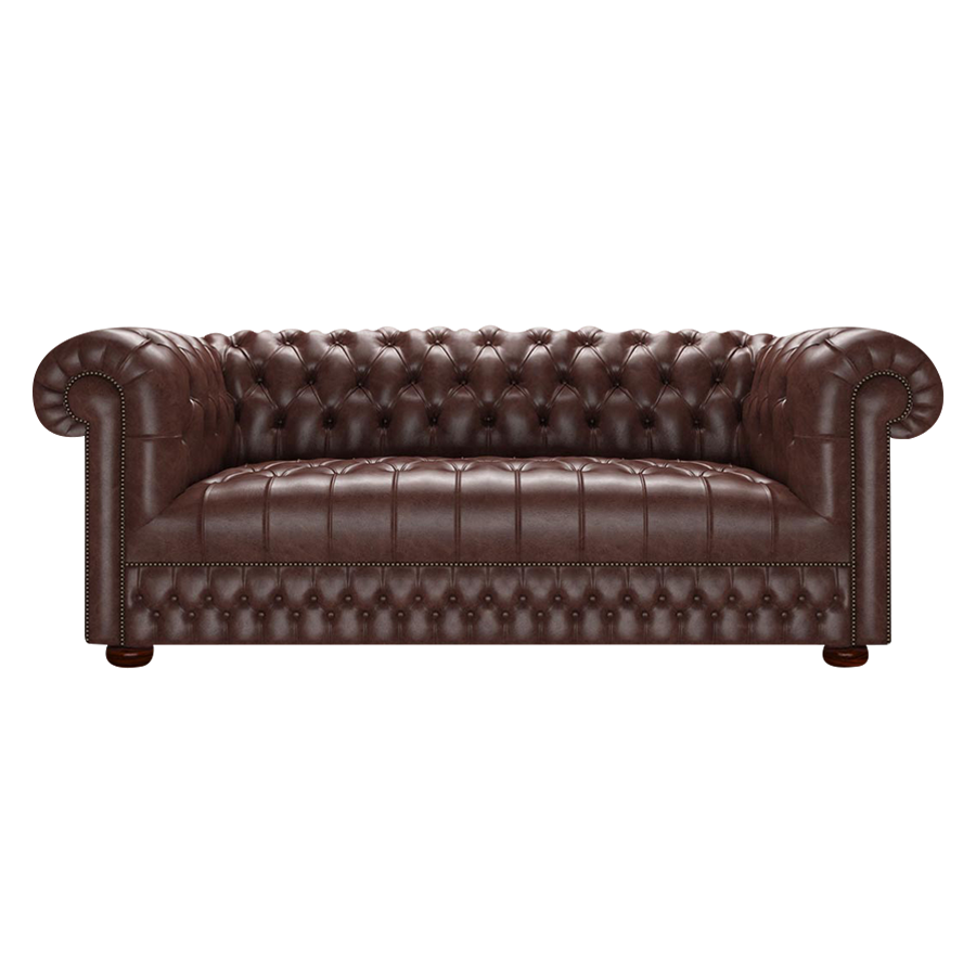 Cromwell 3 Sits Chesterfield Soffa Old English Dark Brown