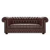 Cromwell 3 Sits Chesterfield Soffa Old English Dark Brown