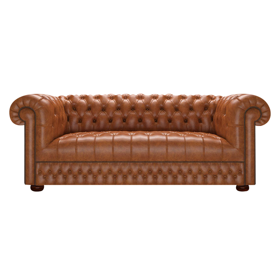 Cromwell 3 Sits Chesterfield Soffa Old English Saddle
