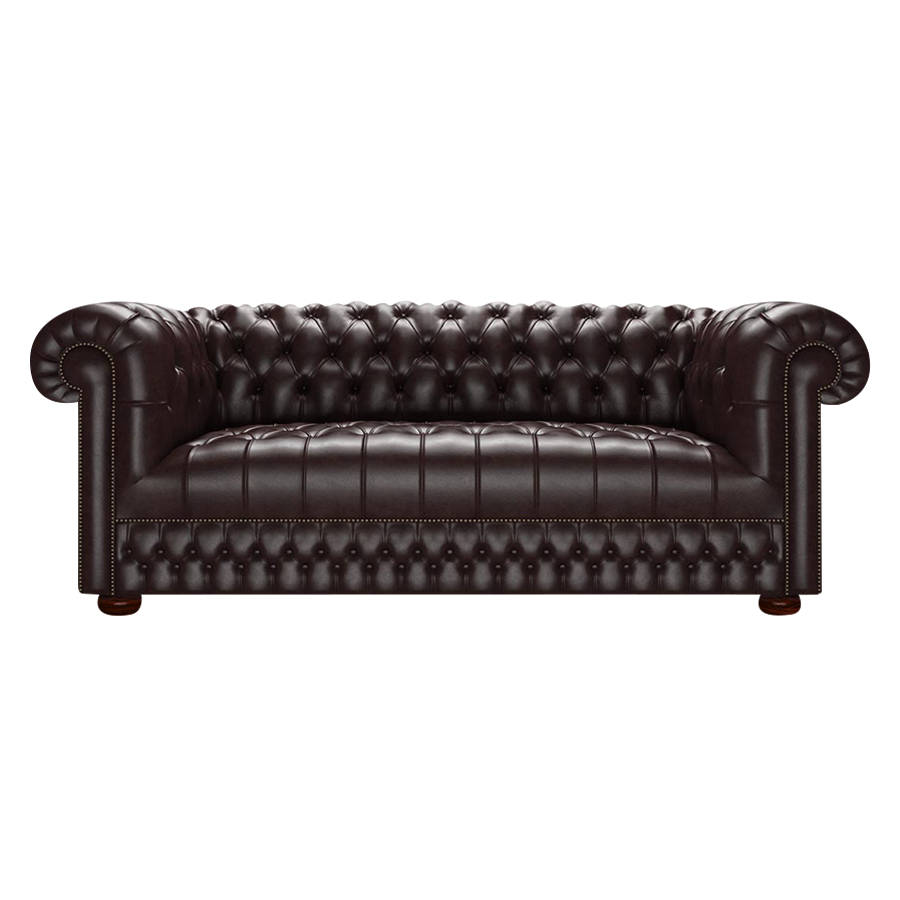Cromwell 3 Sits Chesterfield Soffa Old English Smoke