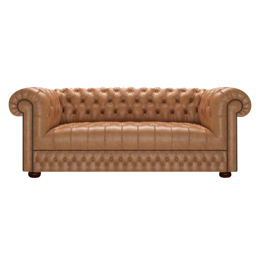 Cromwell 3 Sits Chesterfield Soffa Old English Tan