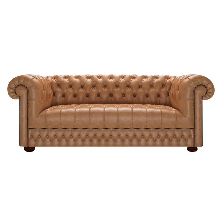 Cromwell 3 Sits Chesterfield Soffa Old English Tan