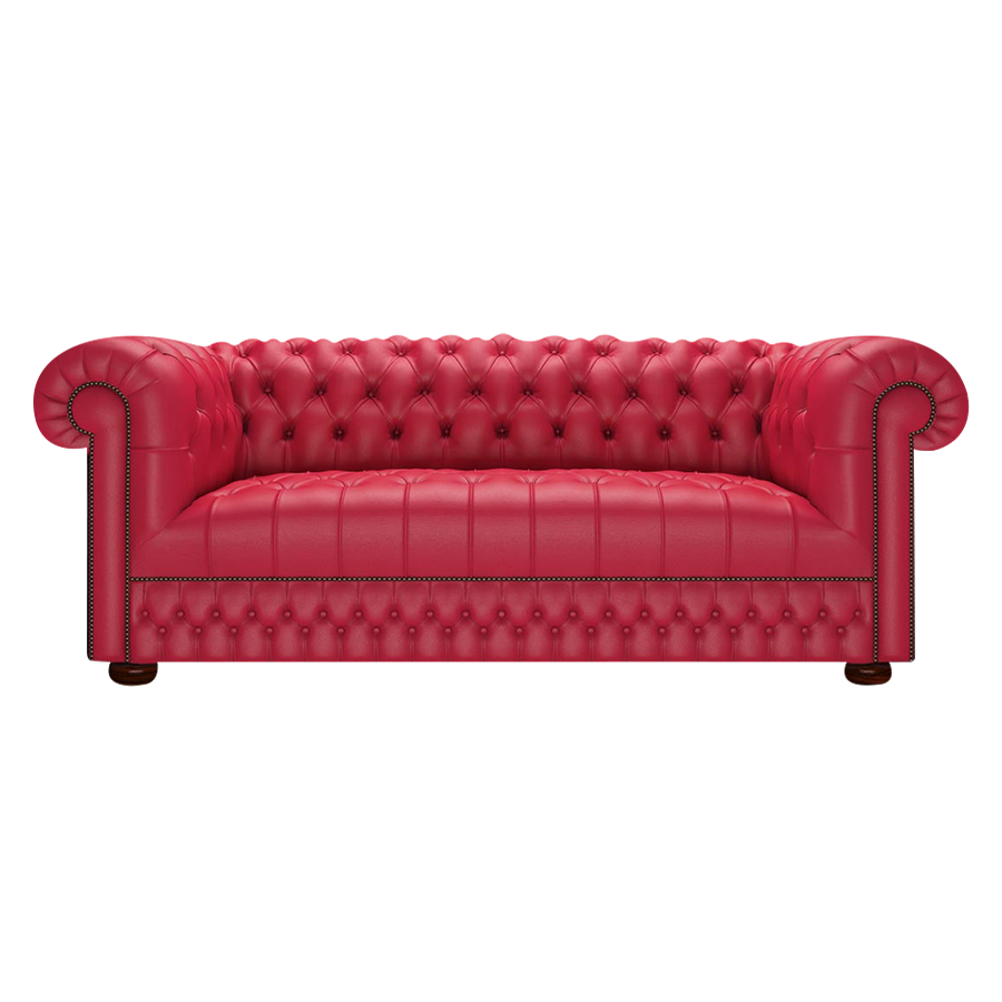 Cromwell 3 Sits Chesterfield Soffa Shelly Flame Red