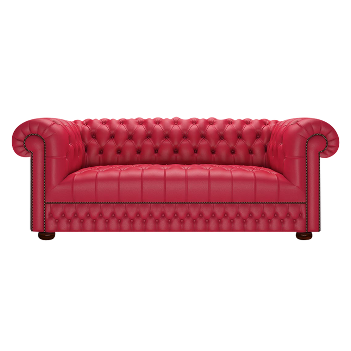 Cromwell 3 Sits Chesterfield Soffa Shelly Flame Red