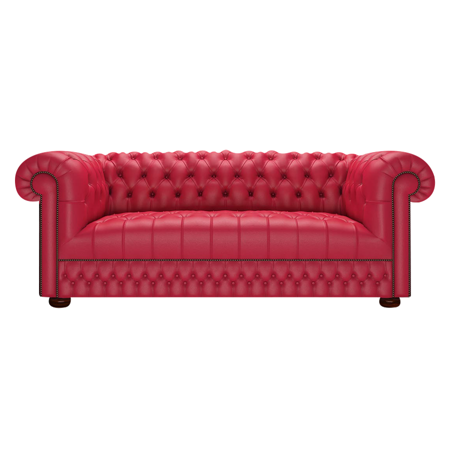 Ladda upp bild till gallerivisning, Cromwell 3 Sits Chesterfield Soffa Shelly Flame Red
