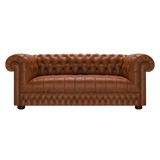 Cromwell 3 Sits Chesterfield Soffa Tudor Chestnut