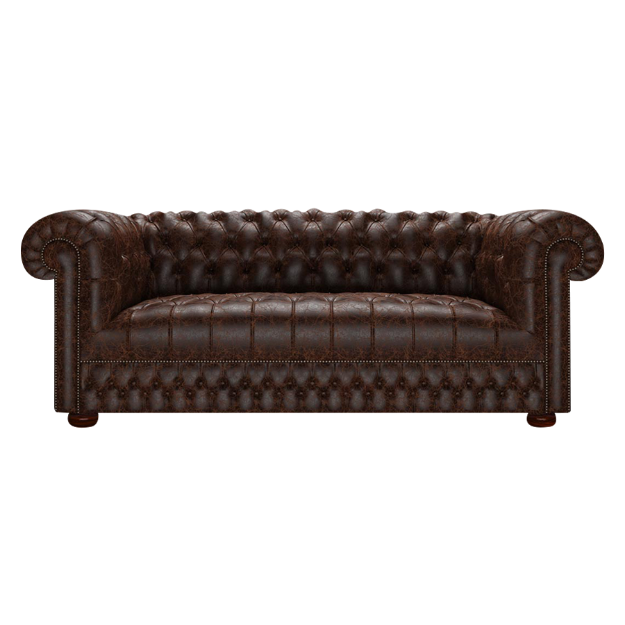 Cromwell 3 Sits Chesterfield Soffa Tudor Mahogany
