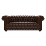 Cromwell 3 Sits Chesterfield Soffa Tudor Mahogany