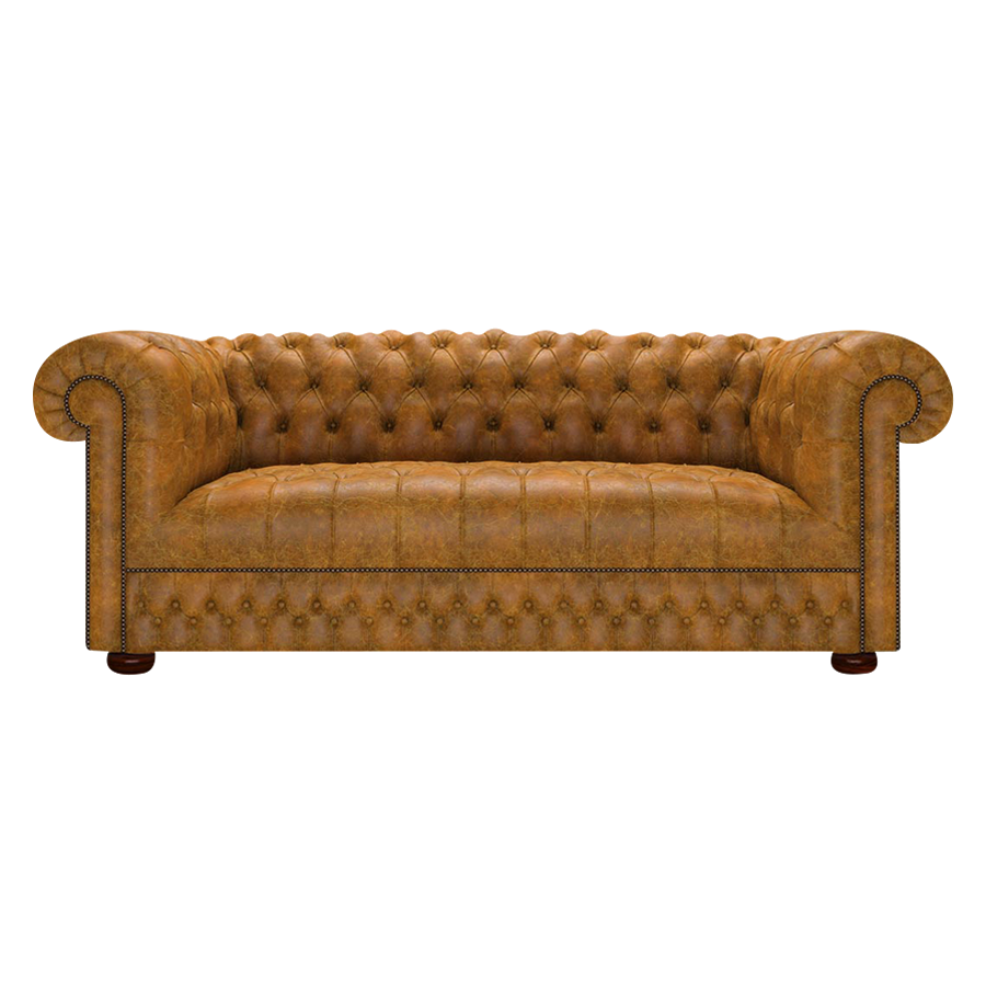 Cromwell 3 Sits Chesterfield Soffa Tudor Mustard