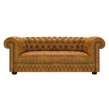 Cromwell 3 Sits Chesterfield Soffa Tudor Mustard
