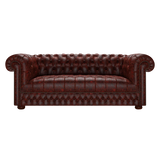 Cromwell 3 Sits Chesterfield Soffa Tudor Oxblood