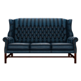 Darwin 3 Sits Chesterfield Soffa Antique Blue