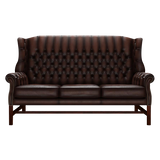 Darwin 3 Sits Chesterfield Soffa Antique Brown