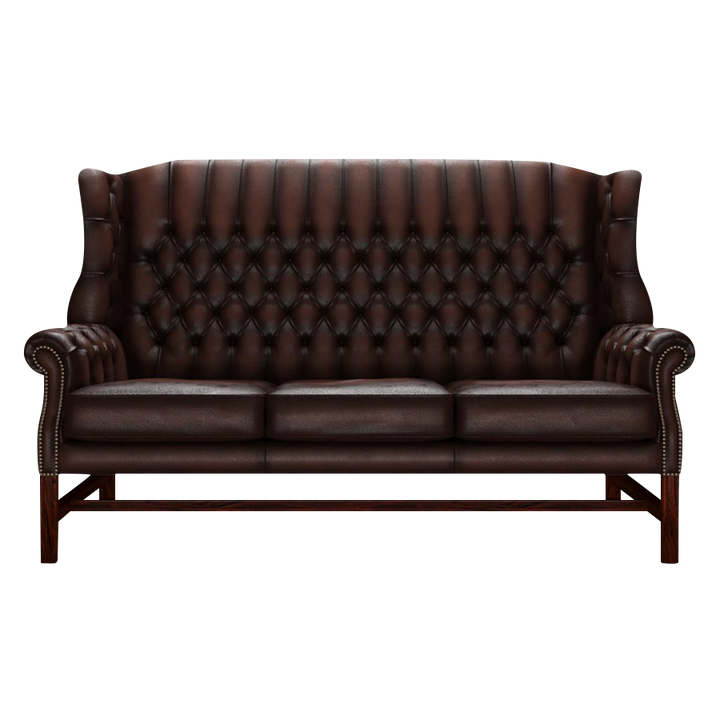 Darwin 3 Sits Chesterfield Soffa Antique Brown